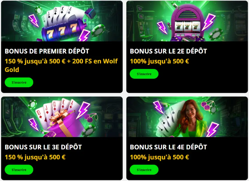 Slot7 Casino FR bonus de bienvenue